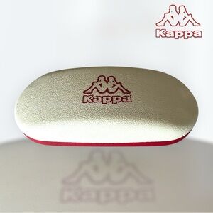 Kappa Beige and Red Eyewear Sunglasses Case